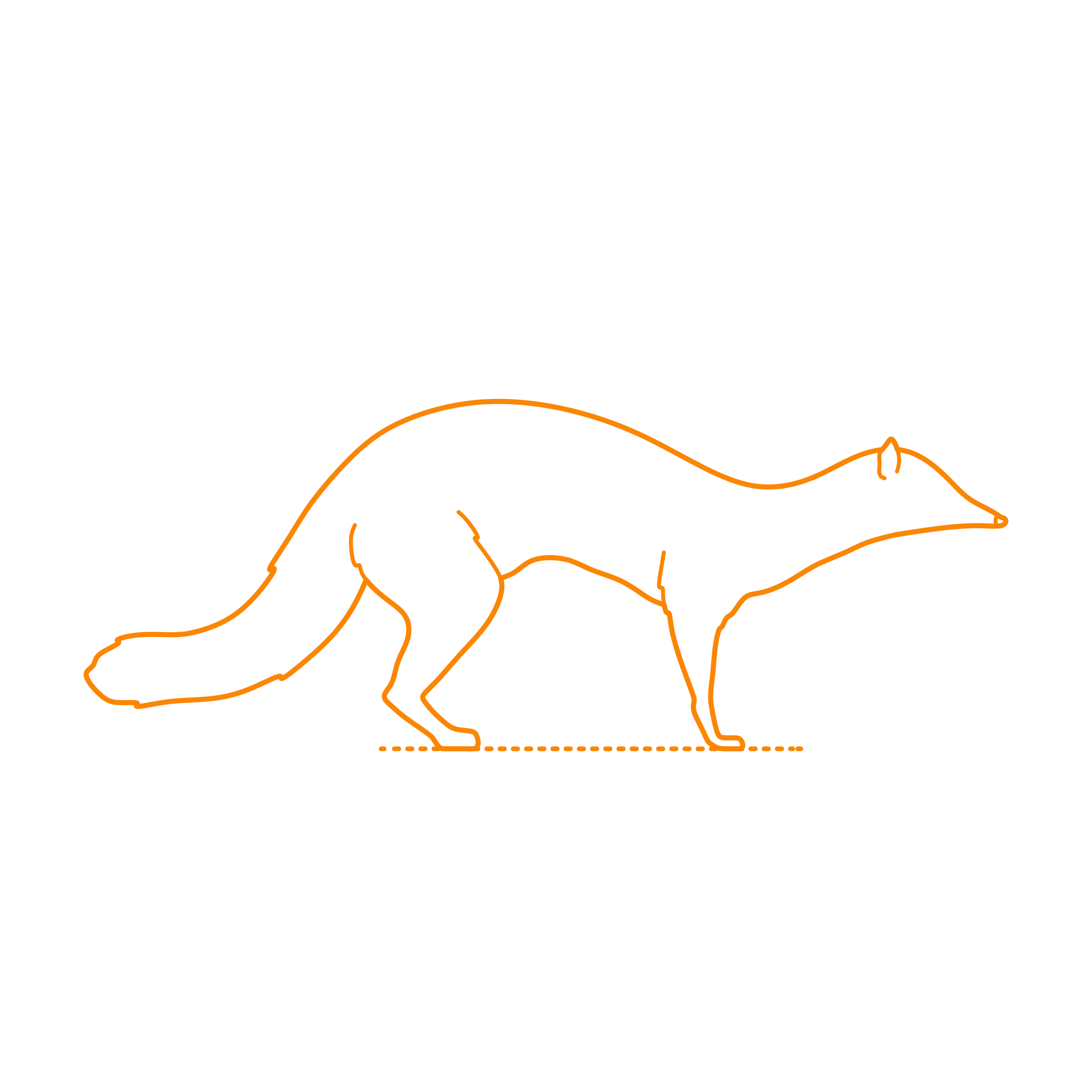 Animals Herpestids Western Falanouc Digital Sketch Svg Design Free Vectors